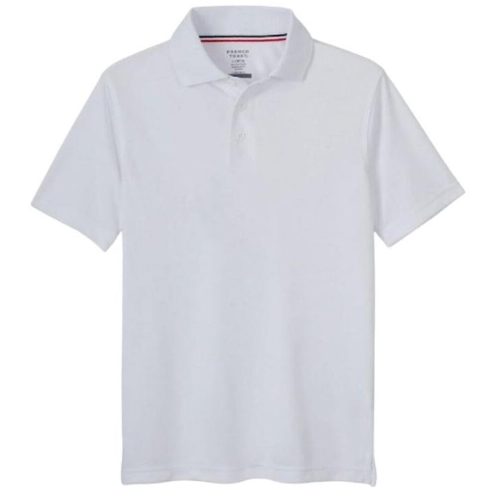 French Toast SA9524 Girl's Short Sleeve Active Polo - White